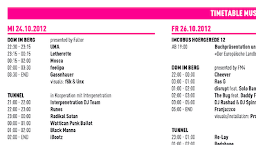 Timetable